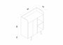 Hanah Home Magnetar - Black Gabinete de Bar de Café